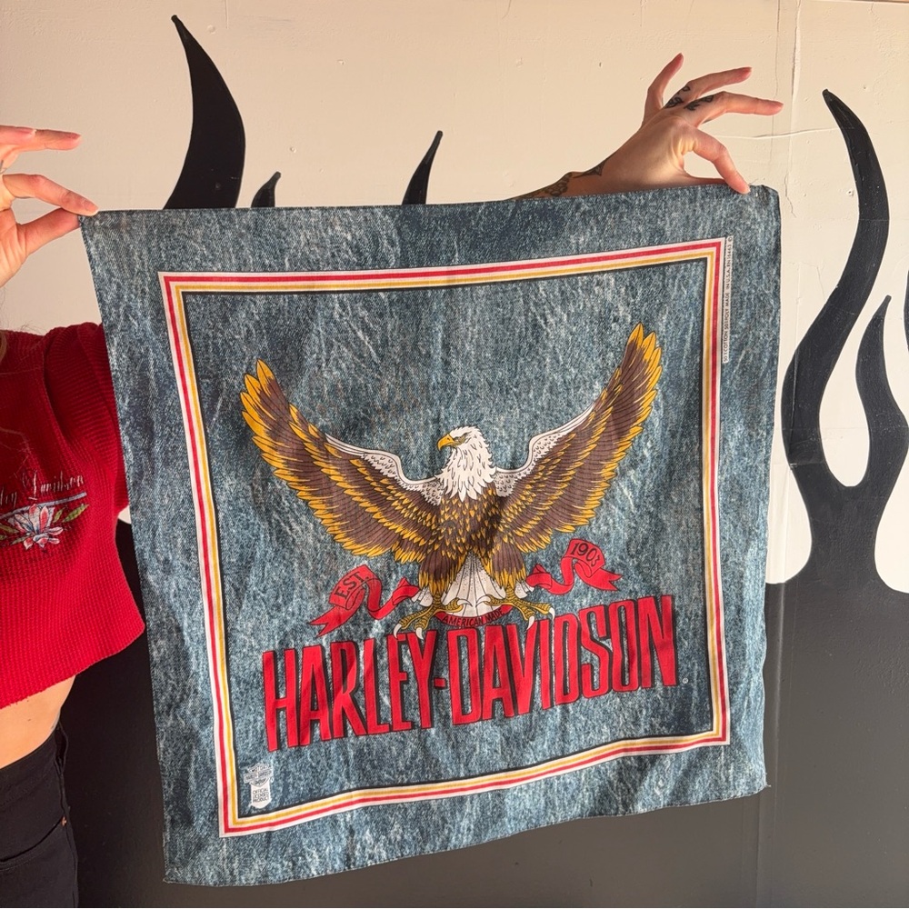 Harley-Davidson Gray Bandana with Eagle